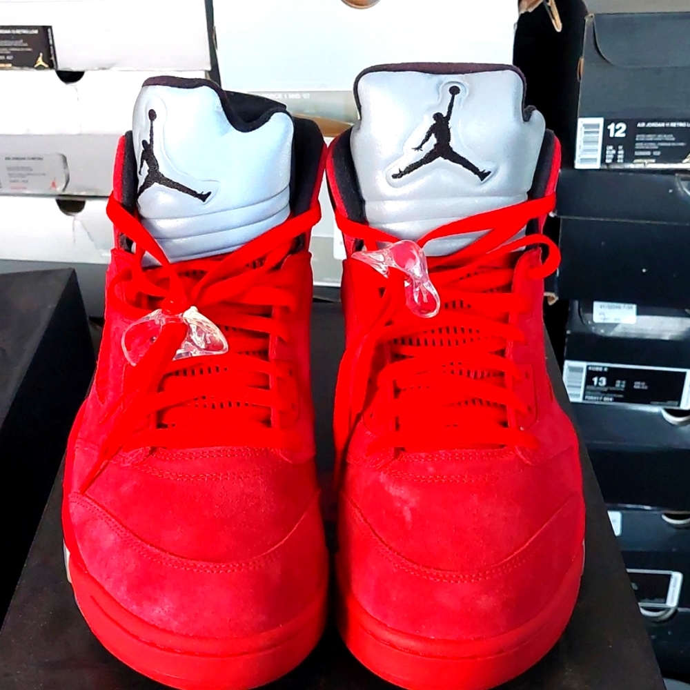 Jordan 5 red sued